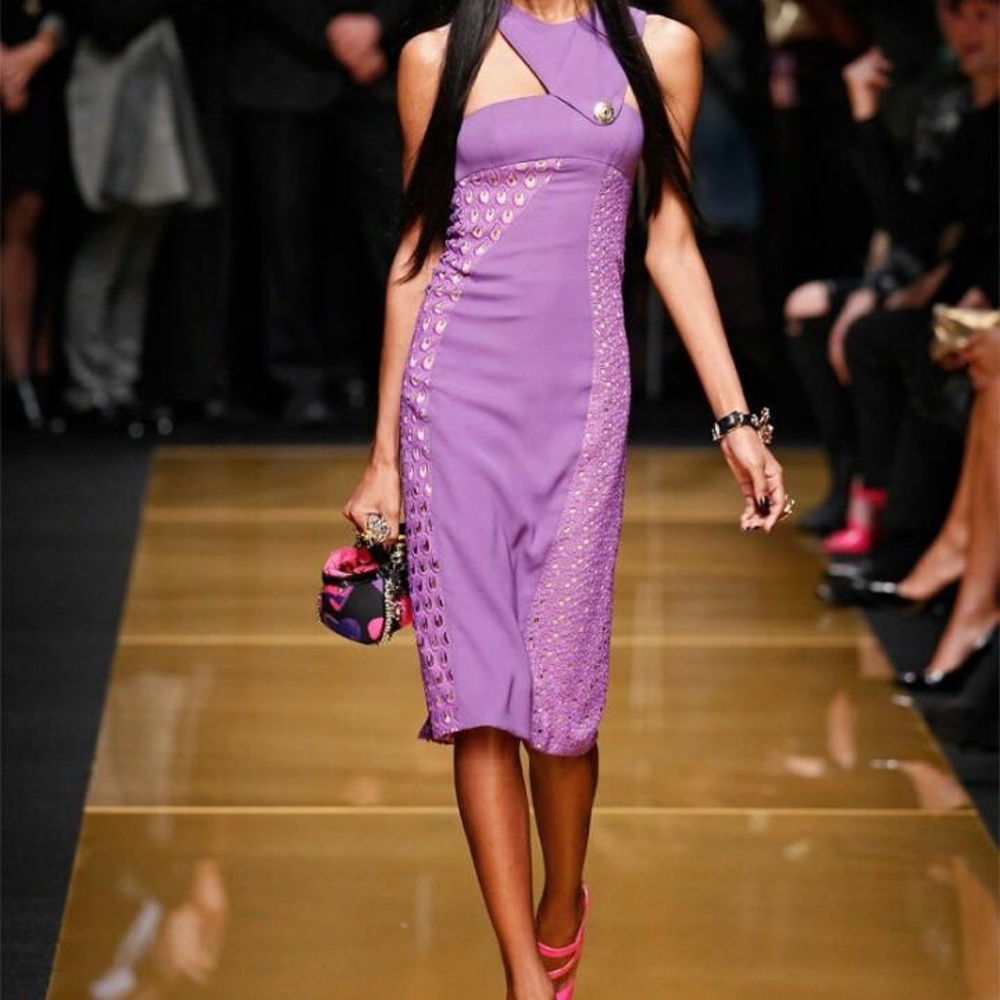Purple Versace for H&M dresses